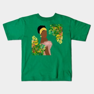 Monstera woman 1 Kids T-Shirt